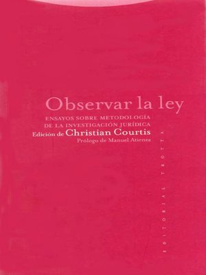 cover image of Observar la ley